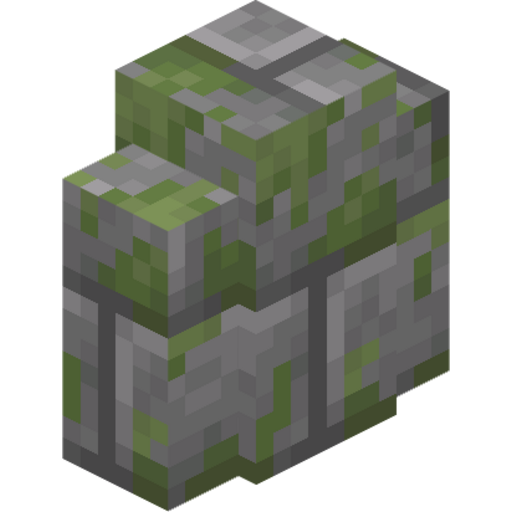 Mossy Stone Brick Wall