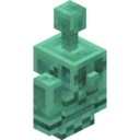 Waxed Oxidized Copper Golem Statue